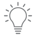 Icon of a bulb for innovation - Abdulla Al Ghurair Foundation, a non profit organization in UAE.