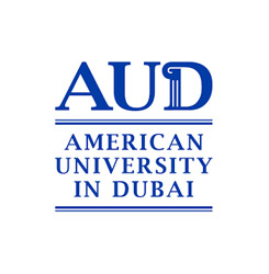 Logo of American University in Dubai - Collaboration between the Abdulla Al Ghurair Foundation and AUD for youth Education