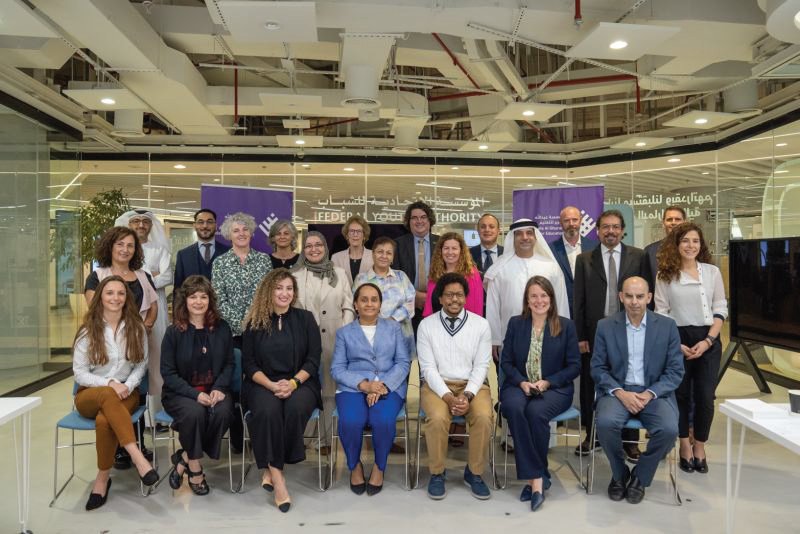 A group of people at AGF University Consortium for Quality Online Learning program founded by AGF collaborated with MoE & 9 leading universities in UAE