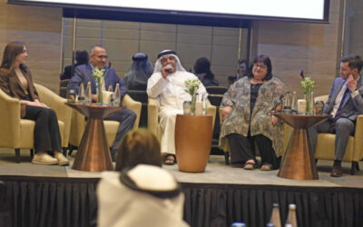from left Wafaa Al Habach, Dr.Issam Srour, Dr.Mohamad Baniyas, Cindy Bonfini-Hotosz and moderator Tim Sowula: PHOTO Ahmad Alotbi/Gulf News