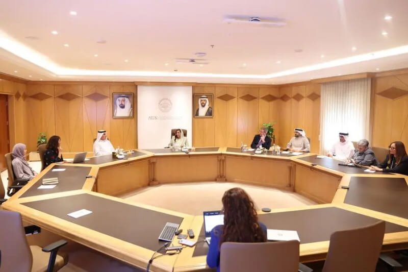 H.E. Sheikha Bodour Al Qasimi and H.E. Abdul Aziz Al Ghurair during the inauguration of "Abdulla Al Ghurair Digital Teaching and Learning Center". Image Courtesy: American University of Sharjah (AUS)