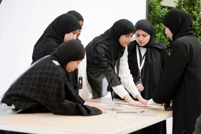 Young Emiratis take part in an environment workshop organised by the Abdulla Al Ghurair Foundation. Photo: Abdulla Al Ghurair Foundation